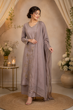 Floral Embroidered Suit Set
