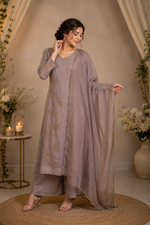 Floral Embroidered Suit Set