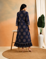 Midnight Mosaic Cotton Kurtis