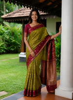 Premium Soft Silk Blend Zari Woven Saree