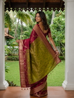 Premium Soft Silk Blend Zari Woven Saree