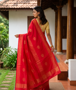 Royal Crimson Kanchipuram Heritage Soft Silk Saree