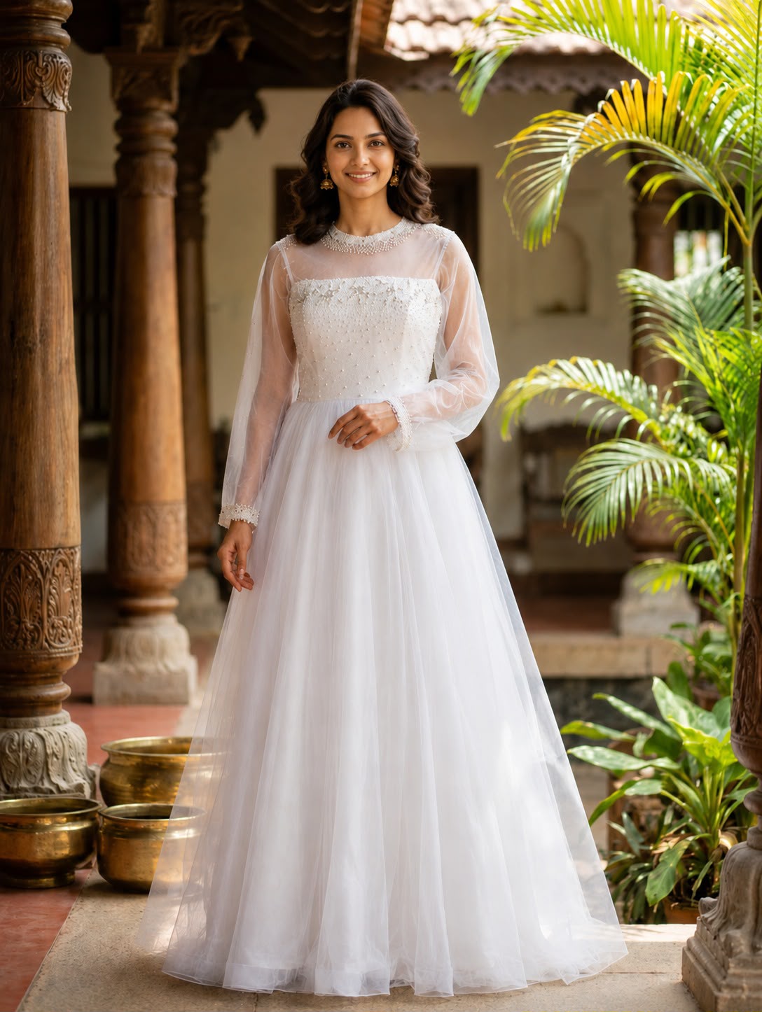 Pearl Grace Net Gown