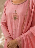 Blush Pink Embroidered Straight Kurta Set