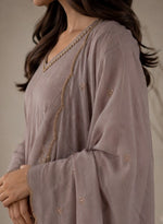 Mauve Elegance Embroidered Kurta Set