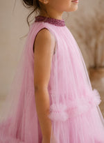 Blush Pink Tulle Party Dress